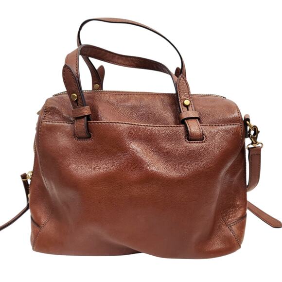 Fossil Women's Rachel Satchel Crossbody Brown Leather - Picture 3 of 12